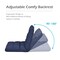 Adjustable Floor Chair With 180 Degree Recline Ergonomic Metal Frame